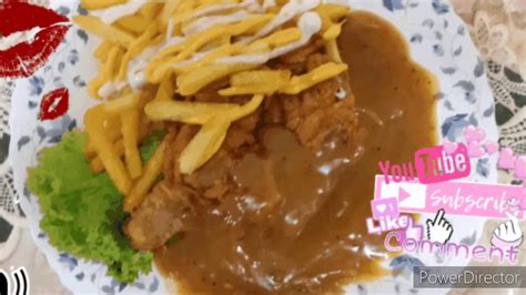 Chicken Chop With Black Pepper Sauce Homemade Youtube