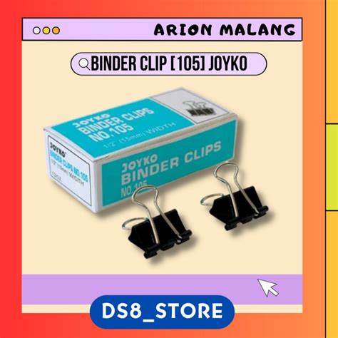 Jual Penjepit Kertas Binder Clips No 105 JOYKO Shopee Indonesia