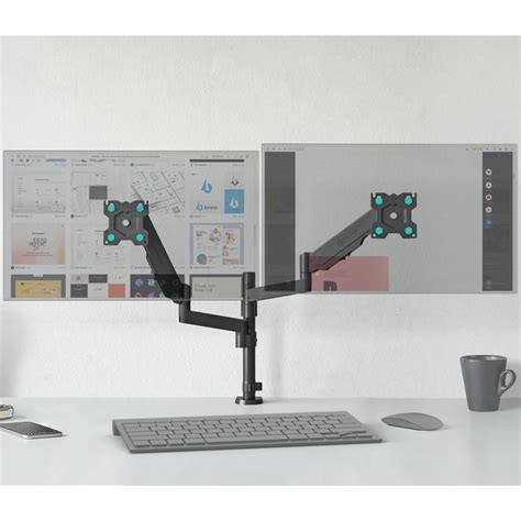Dual Monitor Arm for 13-32" Screens ONKRON G140, Black – Onkron Poland