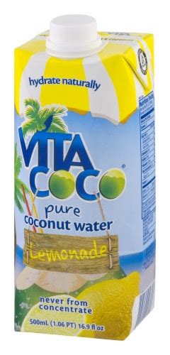 Vita Coco Coconut Lemonade Flavored Bottled Water 16 9 Fl Oz Frys