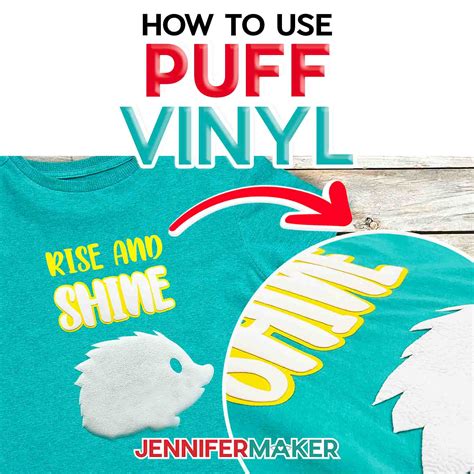 How To Use Puff Vinyl Htv With Your Cricut Easy Jennifer Maker