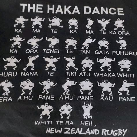 New Zealand All Blacks Rugby Haka Dance T Shirt Men S Vtg Graphic Print