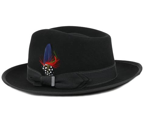 Fedora Woolfelt Black - Stetson hats - Hatstoreworld.com