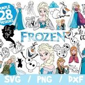 Frozen Svg Bundle Frozen Bundle Svg Disney Svg Frozen Cricut