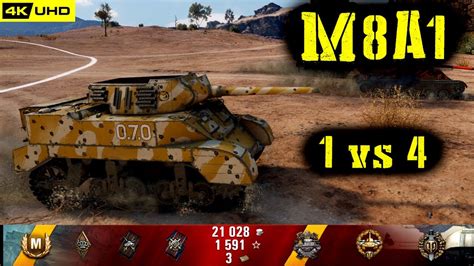 World Of Tanks M8a1 Replay 8 Kills 1 5k Dmg Patch 1 6 1 Youtube