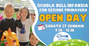 Open Day Scuola Dellinfanzia Con Sezione Primavera Istituto San