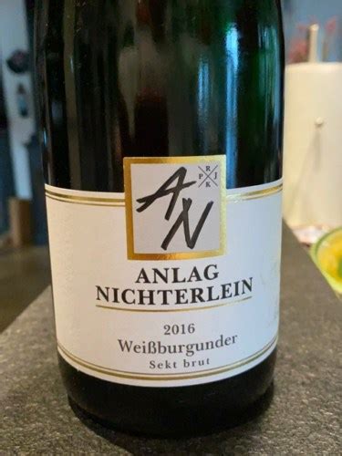 Anlag Nichterlein Weissburgunder Sekt Brut Vivino US