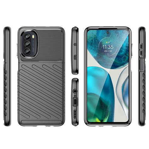 Flexi Thunder Shockproof Case For Motorola Moto G82 Black