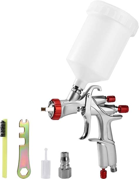 Professional Hte Gravity Feed Spray Gun With Side Fan