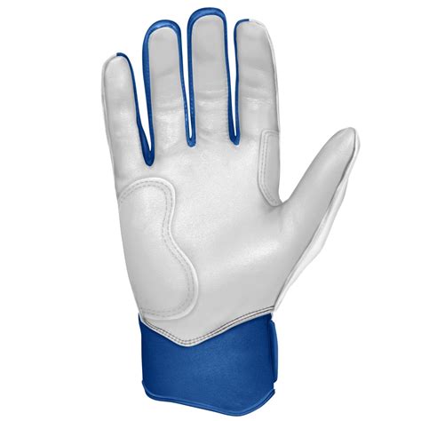 White And Royal Batting Gloves Protective Batting Gloves Bruce Bolt