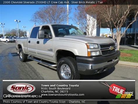 Silver Birch Metallic 2006 Chevrolet Silverado 2500hd Lt Crew Cab 4x4 Tan Interior