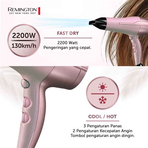 Remington Pengering Rambut Coconut Smooth Hair Dryer D5901 Ap