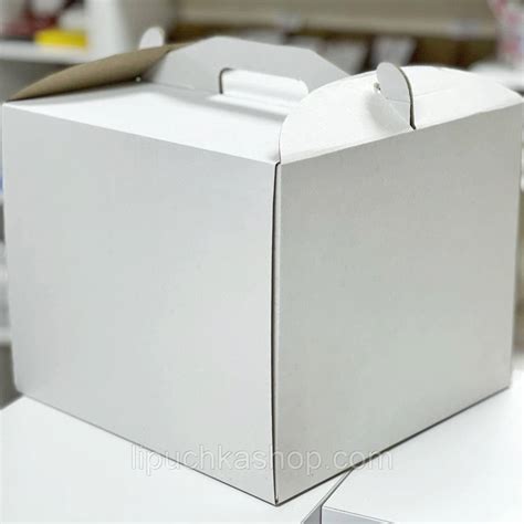 Коробка картонная для торта 30х30х25 см.