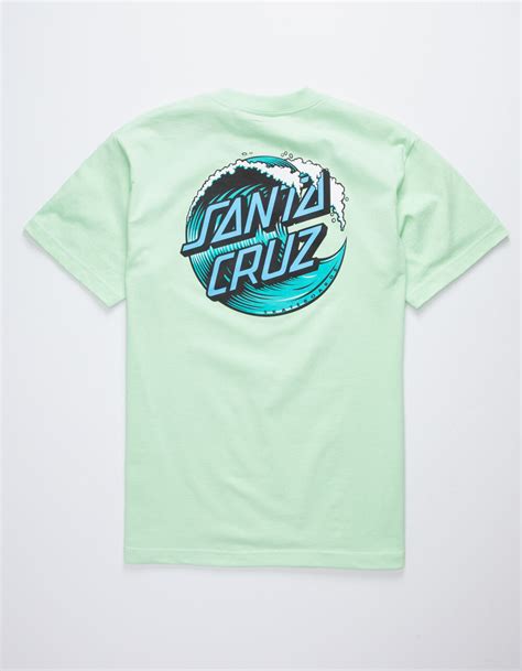 Santa Cruz Wave Dot Mens T Shirt Mint Tillys