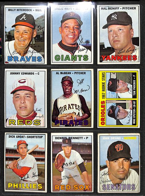 Lot Detail 1967 Topps Low Number Baseball Card Set Cards 1 533