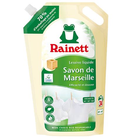 Lessive Liquide Savon De Marseille Rainett X Lavages Prix Carrefour