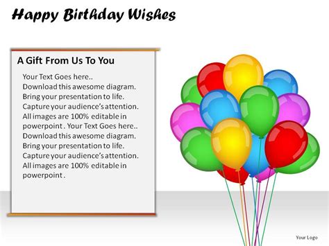 Happy Birthday Wishes Powerpoint Presentation Slides Presentation