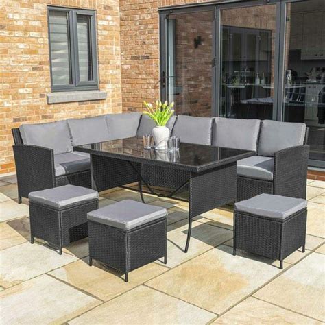 Harrier Rattan Corner Sofa Dining Table Net World Sports