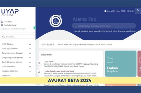 Avukat Beta 2024 UYAP Versiyon 3 Ile Avukat Portala Yeni Soluk Oppo