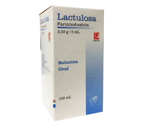 LACTULOSA FARMINDUSTRIA - Solucion oral x 100 mL - 3.33 g / 5 mL | AnyFarma