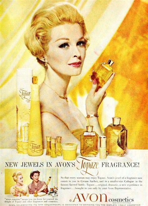 Publicidad De Perfume Topaze Avon Perfume Ad Vintage Makeup Ads