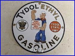 Vintage Old 1948 Flying A Tydol Gasoline Porcelain Gas Station Oil Pump