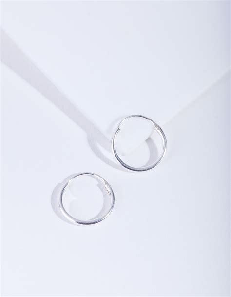 Sterling Silver 12mm Hoop Earrings Lovisa