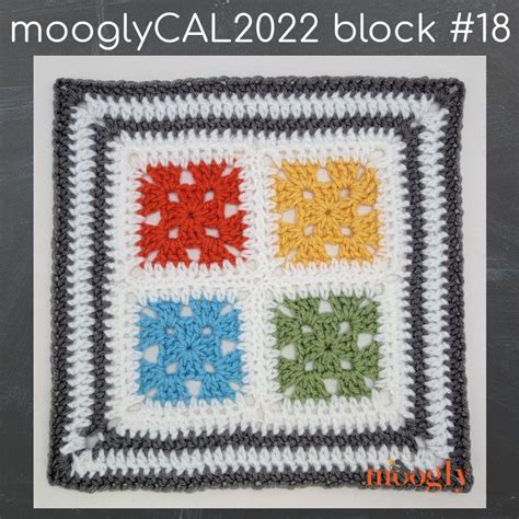 Mooglycal Block Courtesy Of Stitch And Hustle Crochet Motif