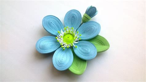 Quilling Design 3d Quilling Flower Tutorial Creative Paper Youtube