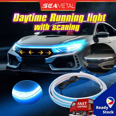 Seametal Scan Starting Led Drl Car Hood Daytime Running Striplight