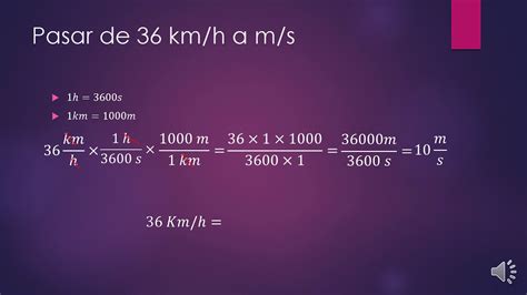 ConversiÓn De Unidades Velocidad Youtube