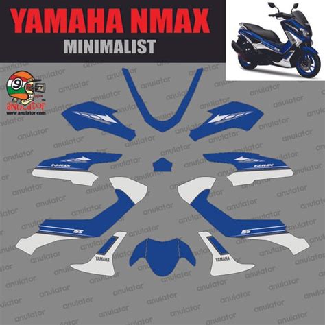 Jual Unik Sticker Striping Motor Stiker Yamaha Nmax Minimalis SPEC A