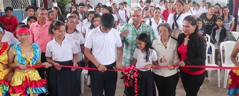 Inauguran Mejoramiento De Techado De La Cancha Del Centro Educativo Che