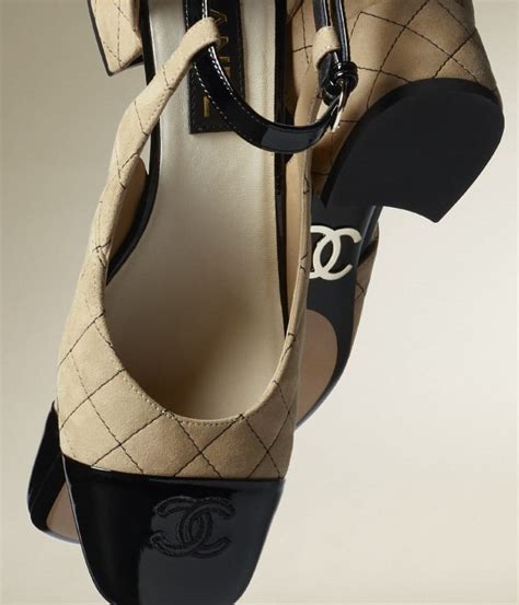 Slingbacks Goatskin Grosgrain Fashion Chanel Wishupon