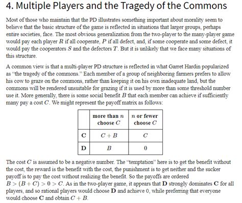 Understanding a multi-player Tragedy of the Commons game - Economics ...