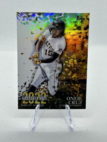 2023 Topps Series 1 Oneil Cruz Greatest Hits Insert 22GH 6 Pirates EBay