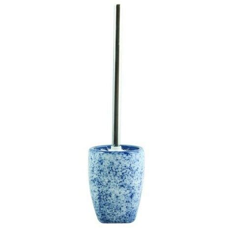 Brosse wc avec support Céramique CARRARE Bleu MSV