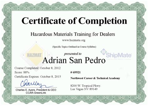 Certifications - Adrian San Pedro: E-Portfolio