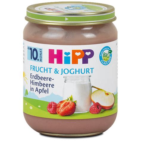 Hipp Frucht Joghurt Erdbeere Himbeere In Apfel