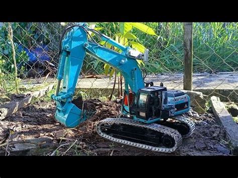 Wltoys Rc Excavator Work At The Landfill Part Construction Vehicles