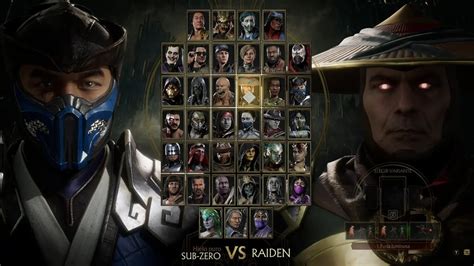 Sub Zero Vs Raiden Mortal Kombat 11 Videojuegos Gameplays Youtube