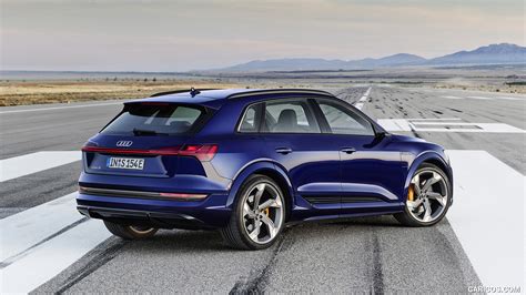 Audi E Tron S 2021my Color Navarra Blue Rear Three Quarter