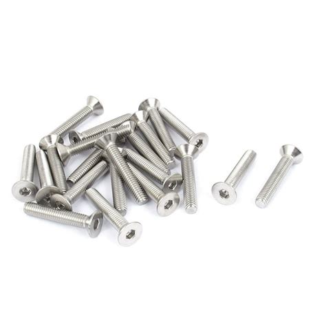 Uxcell M6x35mm Machine Screws Hex Socket Round Head Screw 60 Off