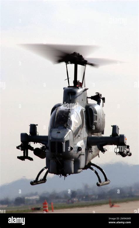 A Us Marine Corps Usmc Ah 1w Super Cobra Helicopter Assigned To