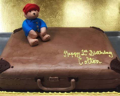 Paddington Bear And Suitcase Speciality Design Muellers Bakery