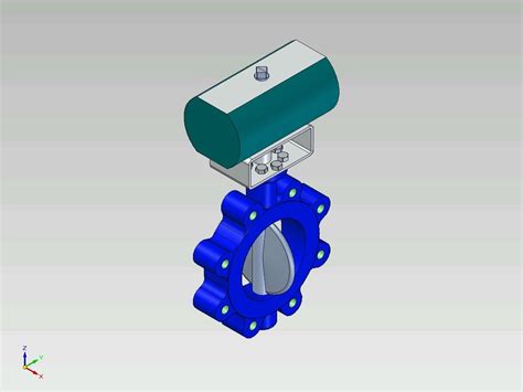 How To Draw A 3D Butterfly Valve At Ella McKain Blog