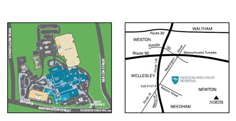 Newton Wellesley Hospital Campus Map