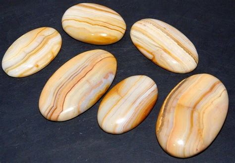 101CTS NATURAL YELLOW LACE AGATE CABOCHON MIX LOOSE GEMSTONE WHOLESALE