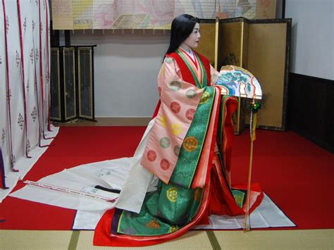 Heian Era Heian Period Japanese Princess Elegant Kimono Traditional