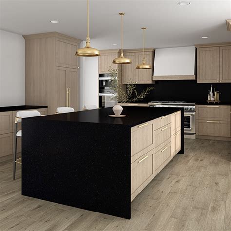 One Quartz Stone Look Acadia Black